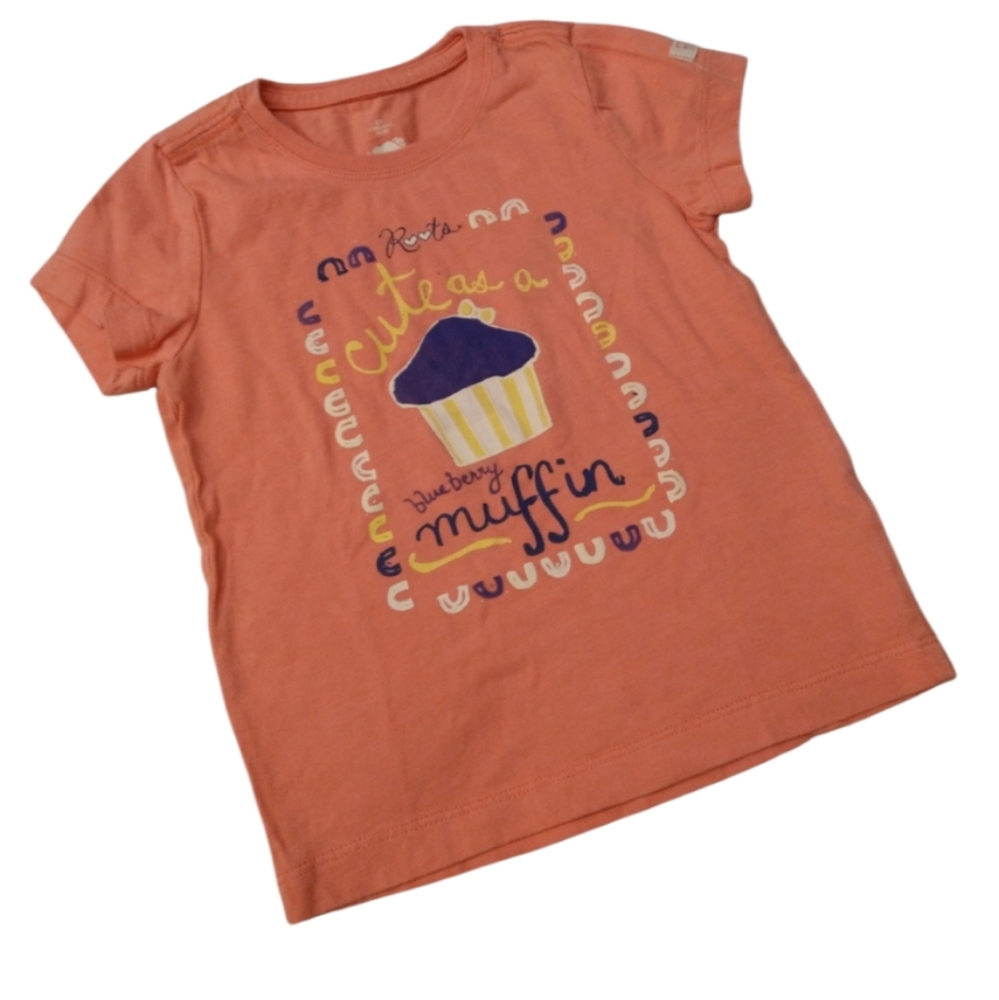 Size 3T toddler baby girl cupcake muffin roots t-shirt